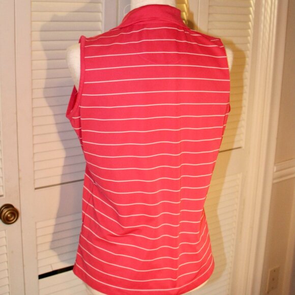 Striped sleeveless Polo size medium-Byron Nelson shirt - Picture 5 of 5
